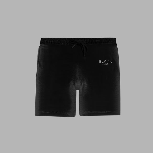 Short noir en velours 