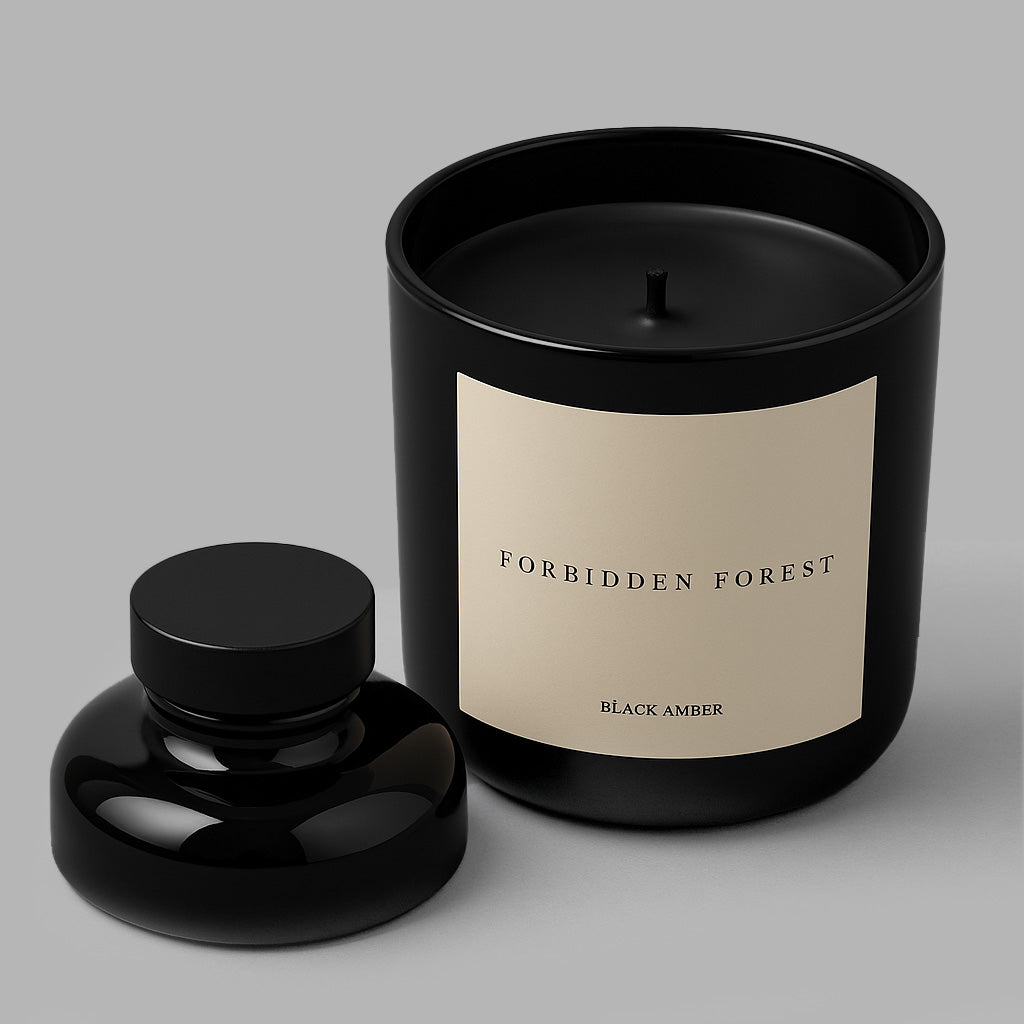 Harry Potter x Blvck Forbidden Forest Black Amber Candle