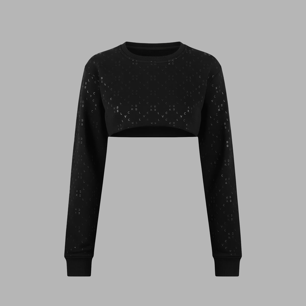 Pull court avec motif monogrammes Blvck