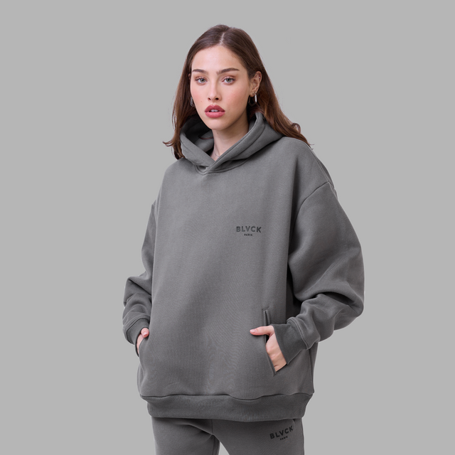 Sweatshirt à capuche gris clair 'Grey'