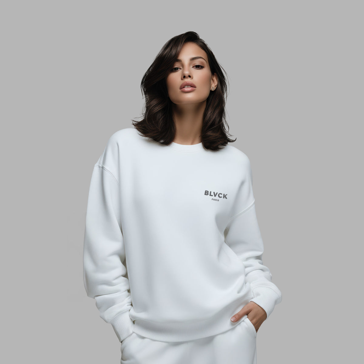 Sweatshirt blanc 'White' 
