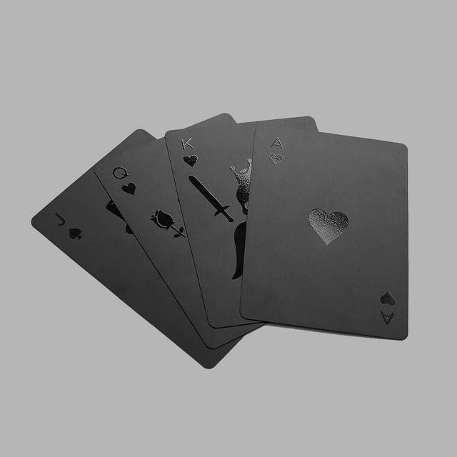 Jeu de cartes noir