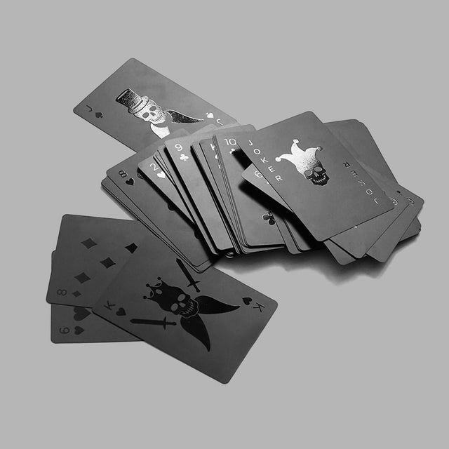 Jeu de cartes noir