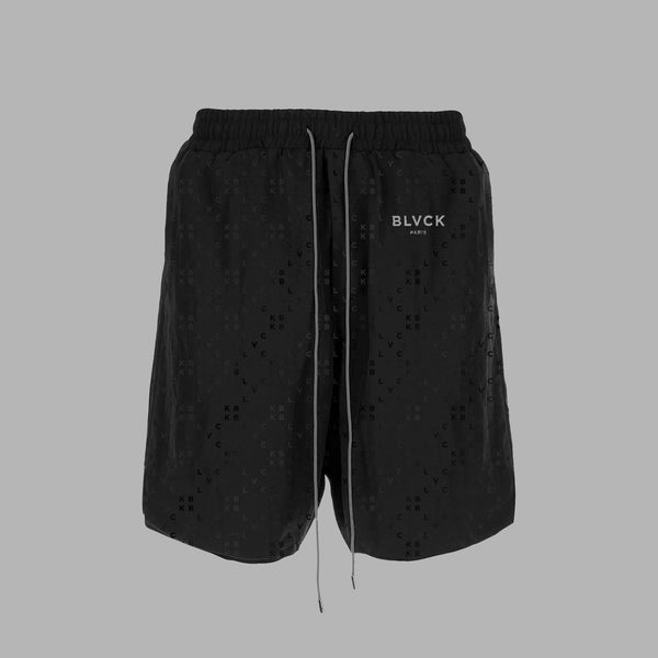 Tealer monogram shorts in black