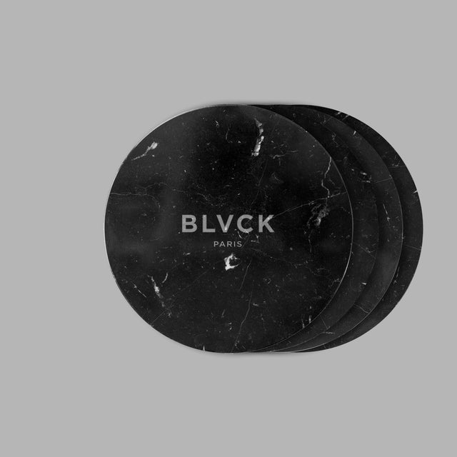 Sous-verres en marbre Blvck