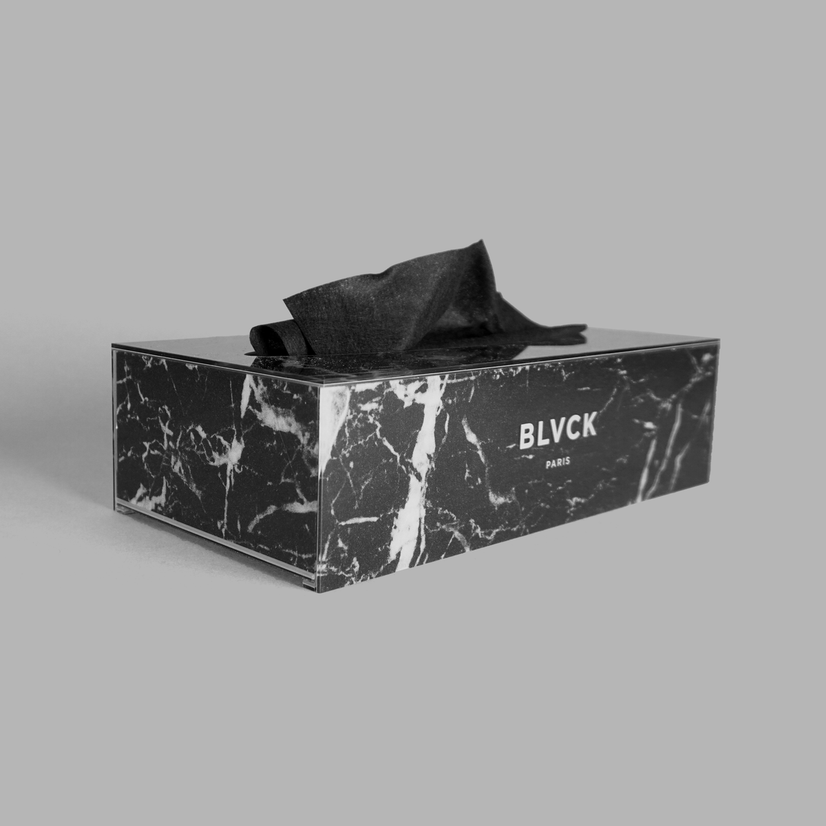 Blvck Store Blvck Paris | Black Marble Tissue Box