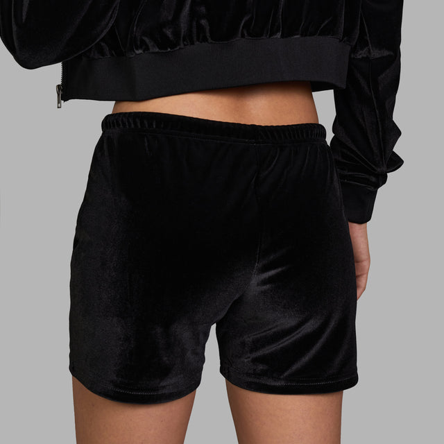 Short noir en velours 