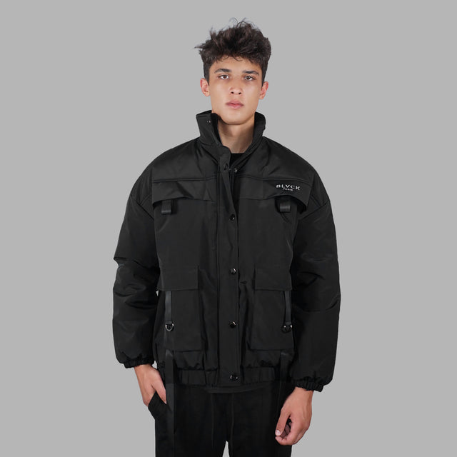 Veste cargo noire