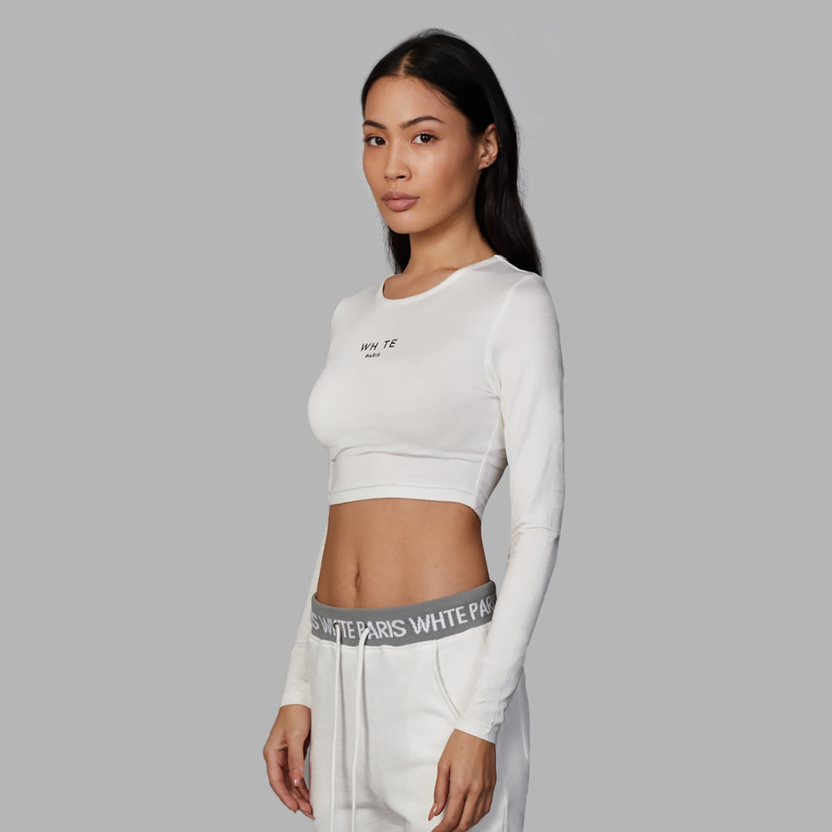 T-shirt court 'Whte Basic Crop Top'