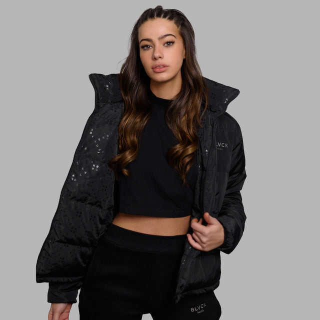 Manteau noir réversible