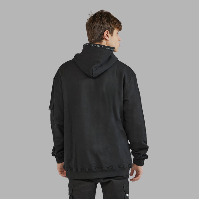 Sweatshirt à capuche noir