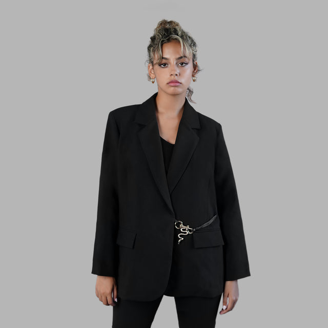 Blazer oversize noir