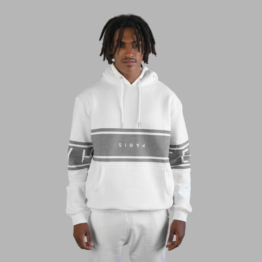 Whte Bold Extensive Hoodie