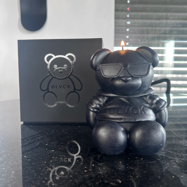 3D Black Scented Teddy Bear Candle