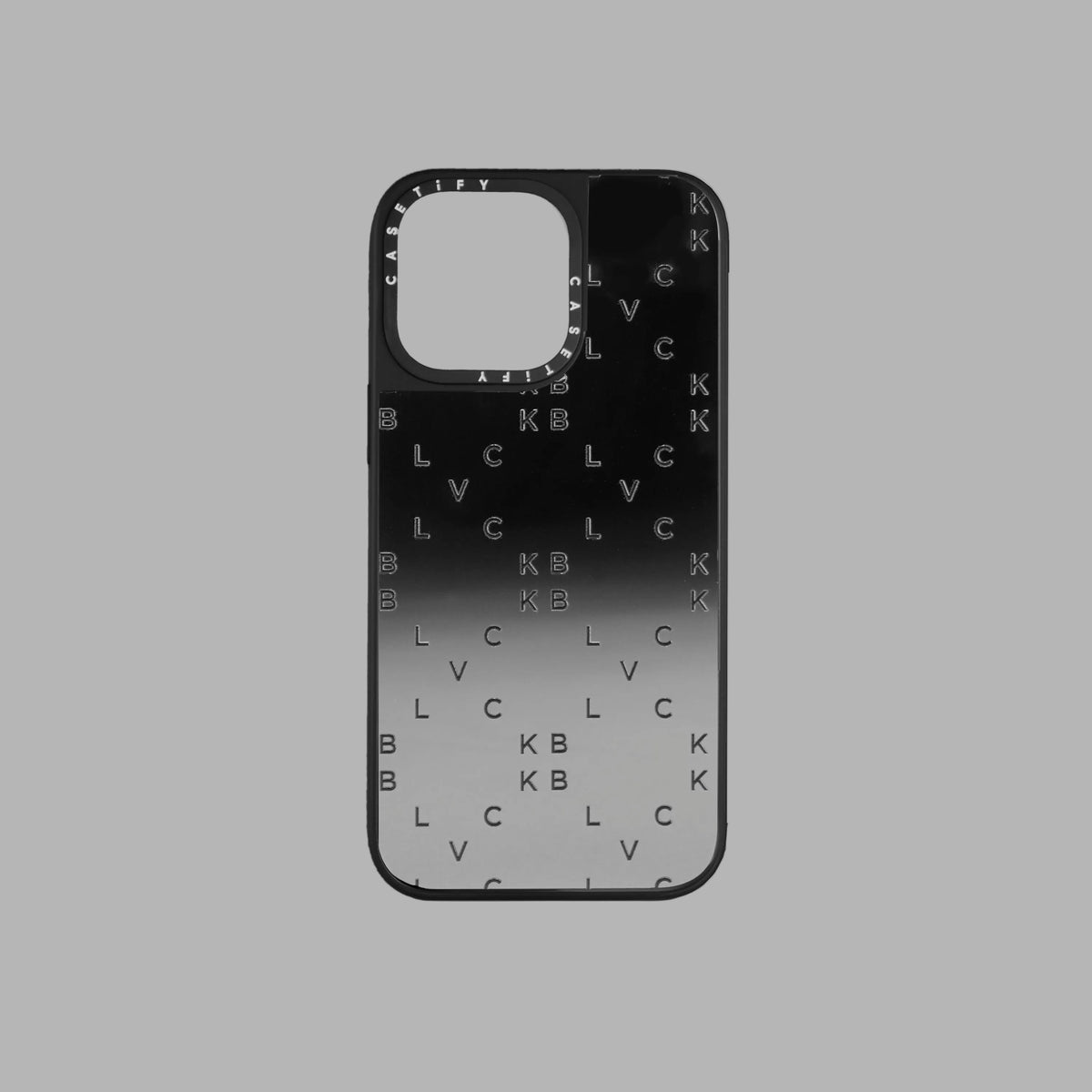 Coque d'iPhone Logo - Effet miroir noir