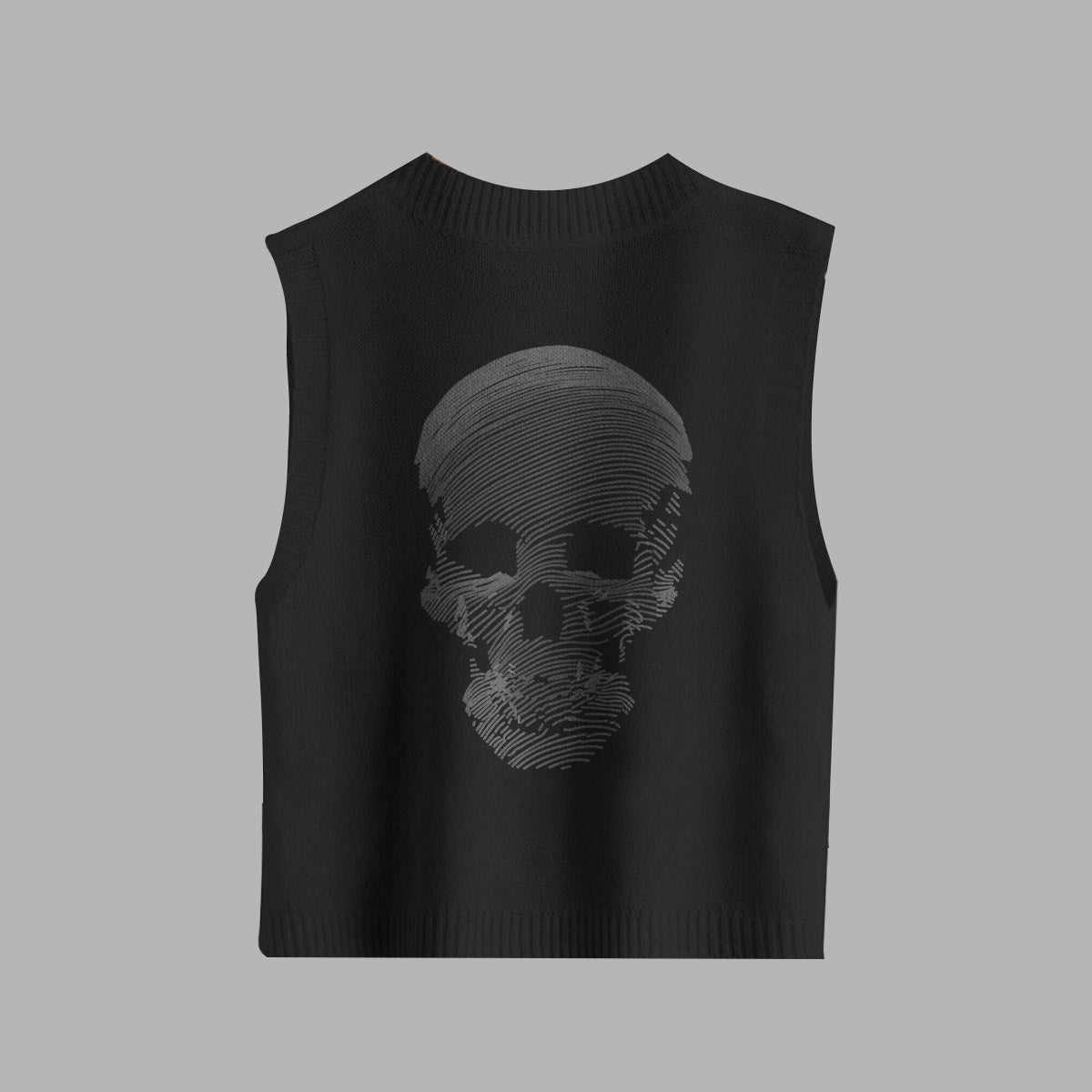 Veste noire avec motif crâne