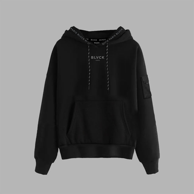 Sweatshirt à capuche noir