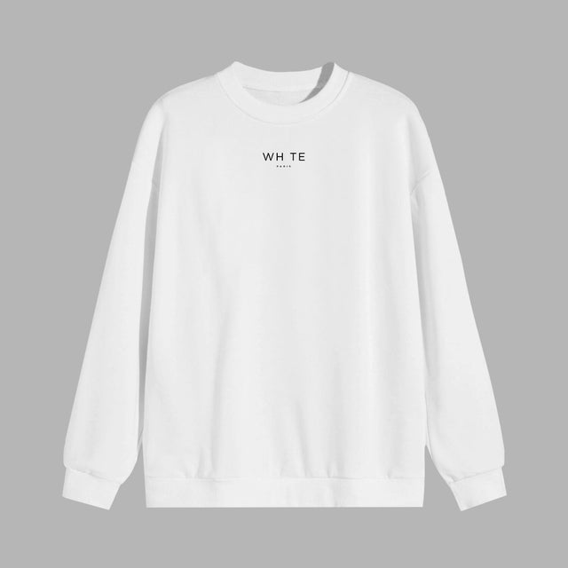 Whte Minimal Sweater